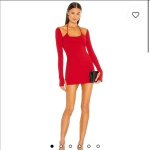 Julie Mini Dress in Red by h:ours, size small